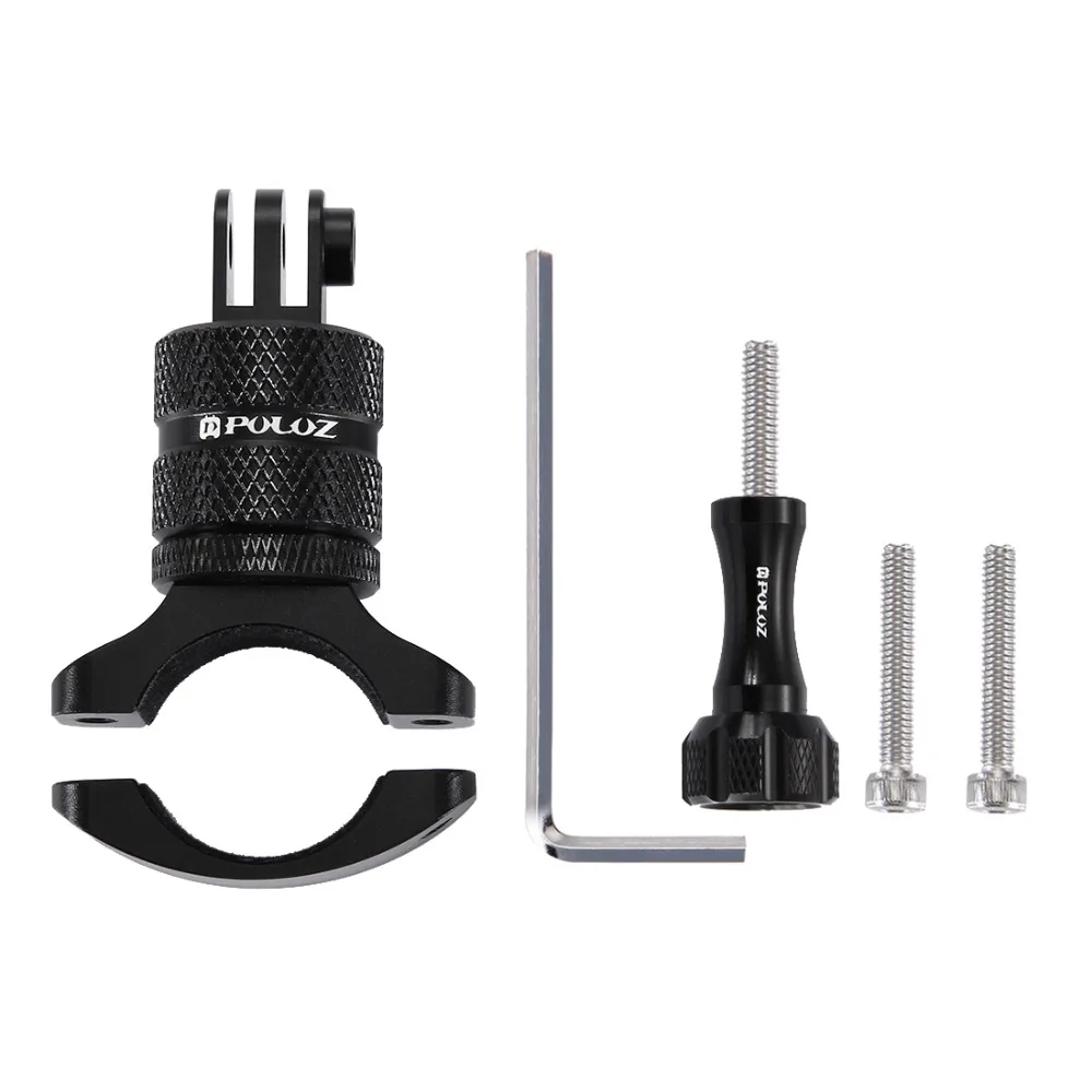 دراجة هوائية دوارة 360 درجة من بولوز محول مقود الدراجة من سبائك الألومنيوم متوافق مع GoPro HERO10 9 8 أسود/شياويى/DJI OSMO Action