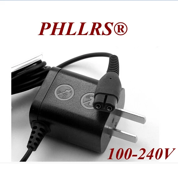 

1Pcs A00390 Replace head AC DC Us Plug Charger Power Cord Adapter for Philips shaver RQ311 RQ312 RQ320 RQ328 RQ330 RQ338 RQ350