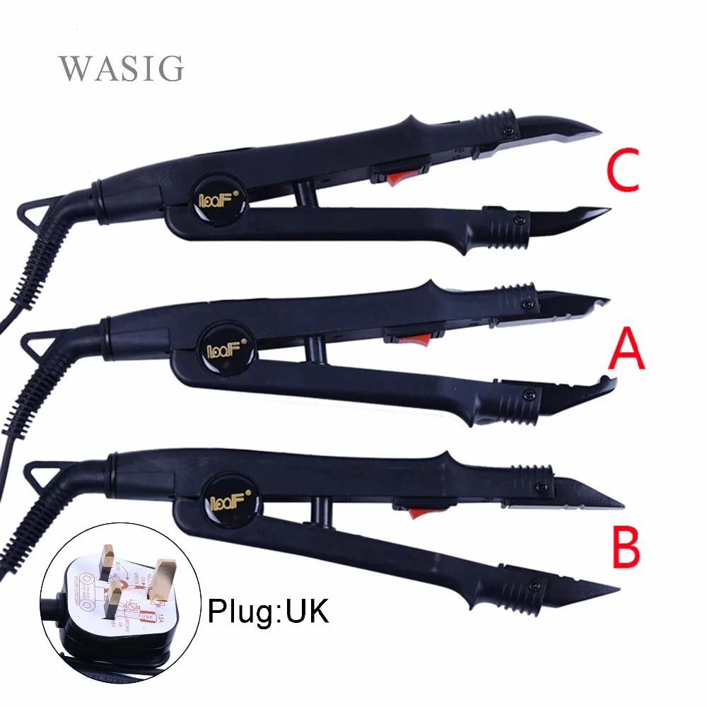 

1pc JR-611 A/B/C tip Professional Hair Extension Fusion Iron Heat Connector Wand Iron Melting Tool+UK outlet