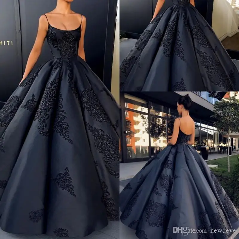 2019 Backless Mother Of The Bride Dresses Appliques Prom Dress Spaghetti Strap Custom Made Ball Gown Evening Gowns