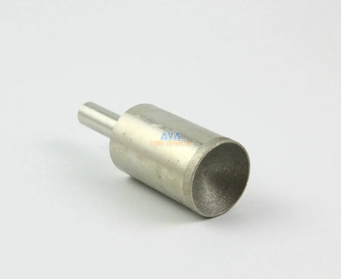 2 Pcs 17mm Diamond Mounted Point Spherical Concave Head Grinding Bit Grit 600