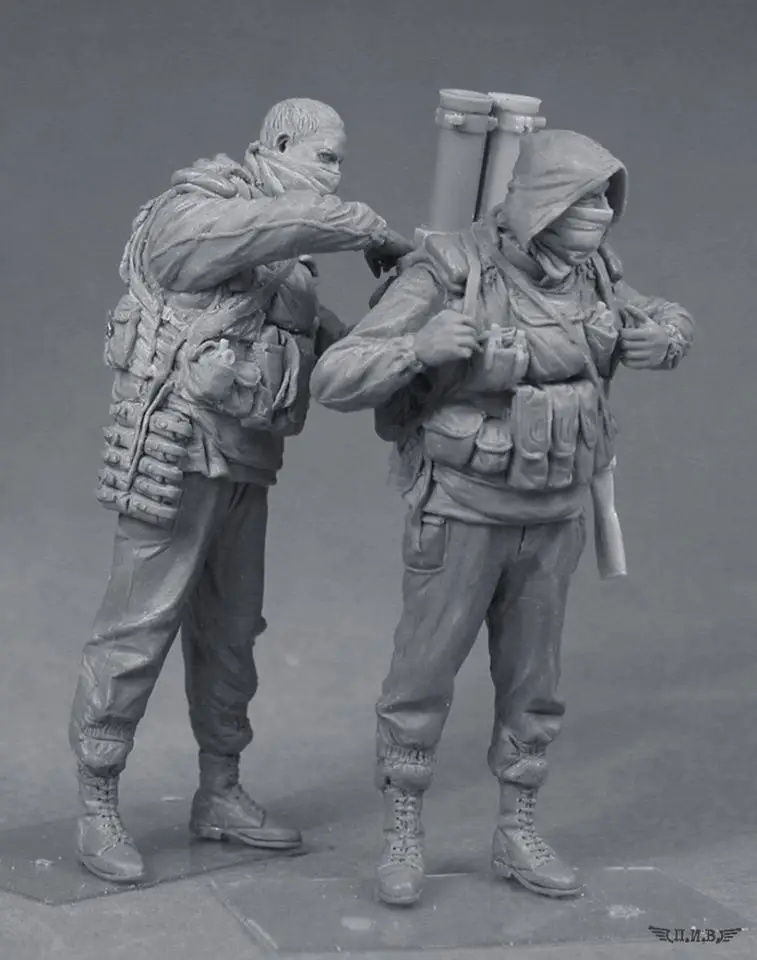 1/35 Risen Figure Model Kits Russian special forces two-person package Unassembly Unpainted