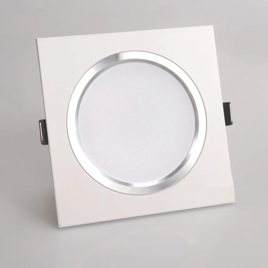 2.5inch Downlight LED 6w 9w 12w 220v Nature White Square Recessed LED Lamp Spot Light for Living Room Foyer Bedroom Kitchen