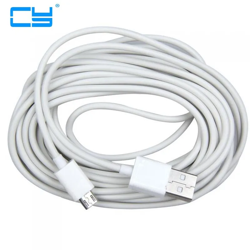 Cable Long 0.2m-5m Micro USB Charging Data Cable Adapter for Samsung Phone White For LG xiaomi