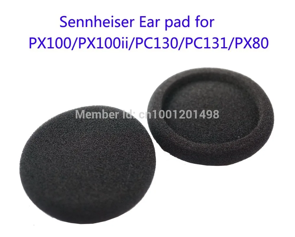 젠하이저 px100 px130 PX100II px131 px80 PC30 헤드셋 50mm 쿠션 (헤드폰 귀마개) 용 오리지널 교체 이어 패드