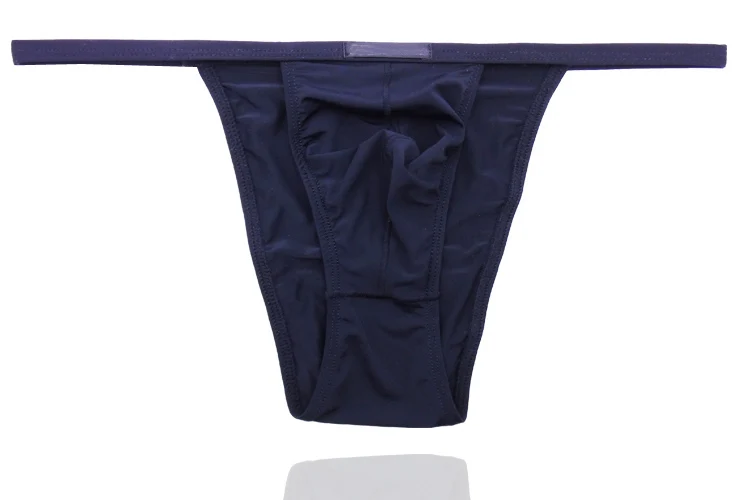 Male U convex underwear men\'s briefs half a pack of small thin Ice silk underwear briefs waist male underwear