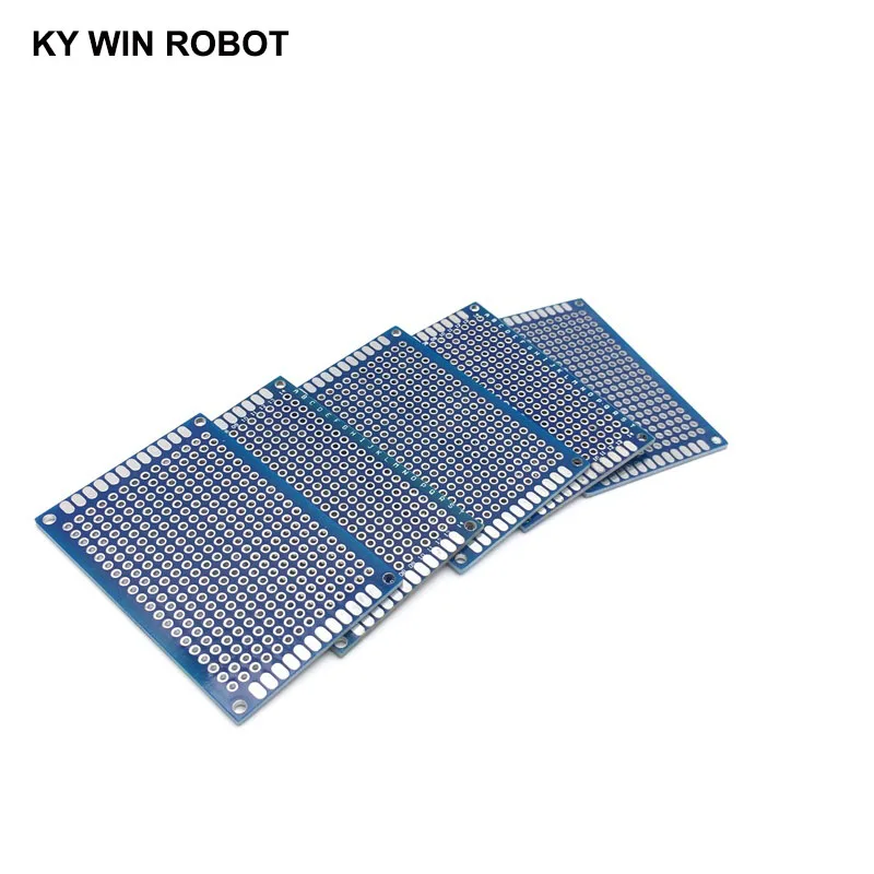 5pcs 4x6cm 40x60 mm Blue Double Side Prototype PCB Universal Printed Circuit Board Protoboard For Arduino