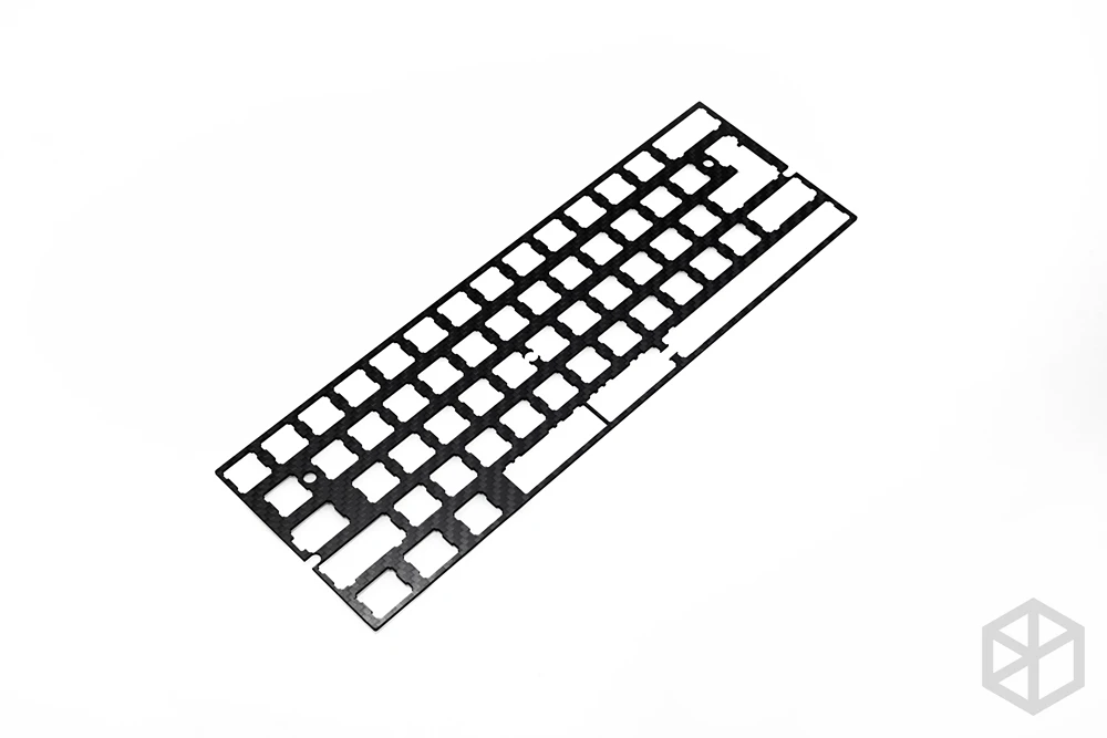 60% Aluminum Mechanical Keyboard carbon fiber plate support xd60 xd64 3.0 v3.0 gh60 support split spacebar 3u spacebar