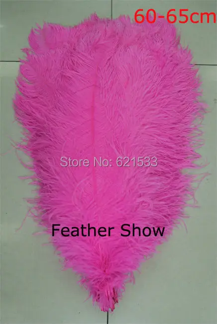 20pcs/lot!60-65cm long hot pink ostrich feather plumes for wedding centerpieces wedding decor