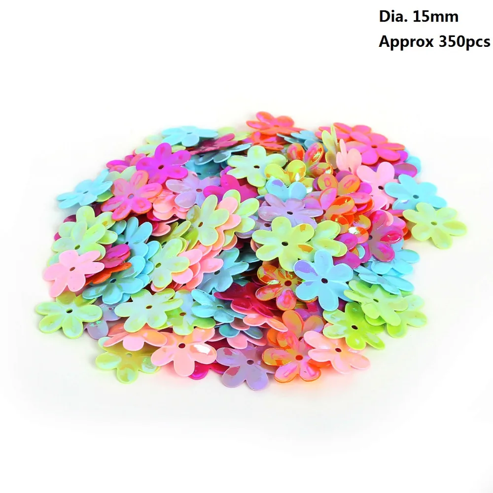 New Arrival 5/6/10/15mm 350-3200pcs Mixed color Loose Sequin For Clothing Accssory DIY Craft Scrapbooking Wedding Jewelry Making