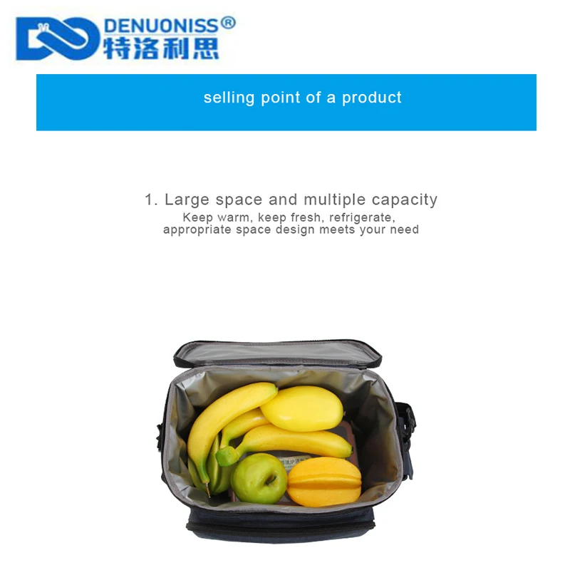 DENUONISS Original Creative Multifunction Picnic Bag Canned Cold Insulation Package Cooler Bag Refrigerator Bag