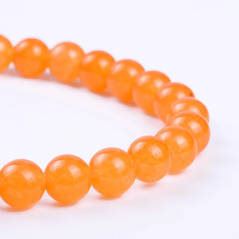 4/6/8/10/12 AAA Fashion Wholesale Natural Round Orange Red Loose Stone Beads For Bracelet Necklace DIY Jewelry Making