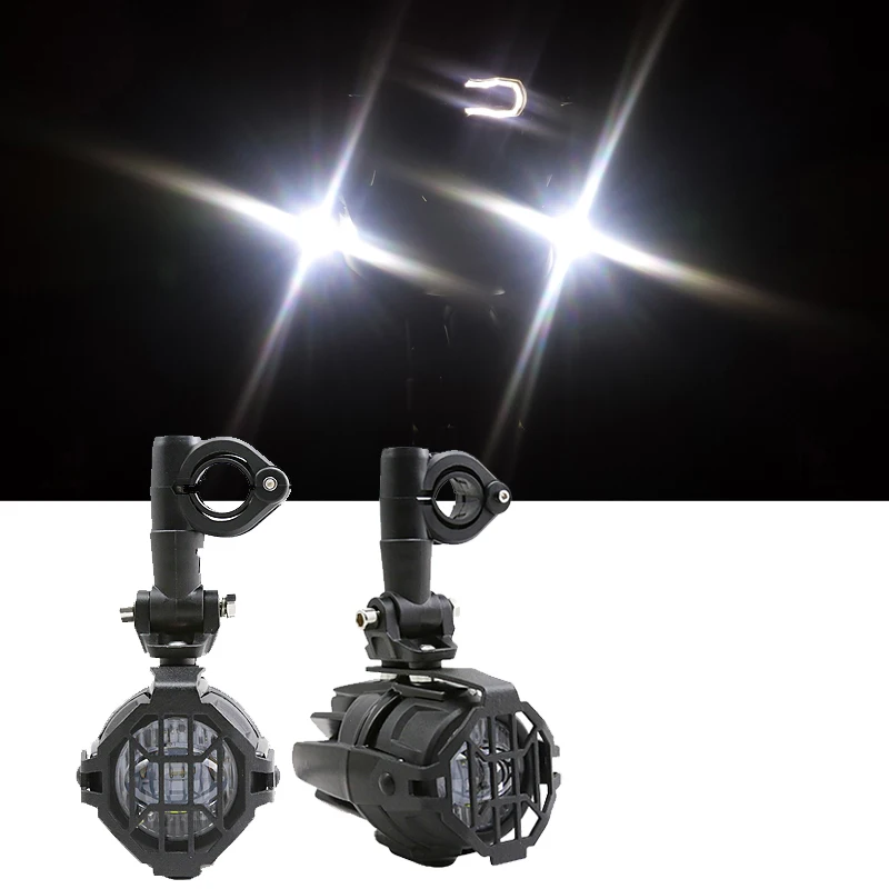 

2Pcs Universal Motorcycle LED Driving Fog Spot Light For Ducati Honda For BMW Kawasaki Yamaha Suzuki