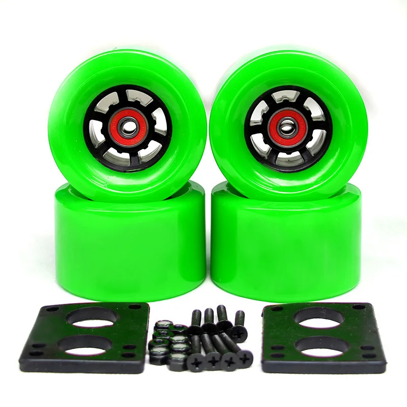 Nuevas ruedas para Longboard, ruedas para monopatín eléctrico 78A 90*52mm, rodamientos de ABEC-9, casquillos, junta de Hardware, piezas para monopatín