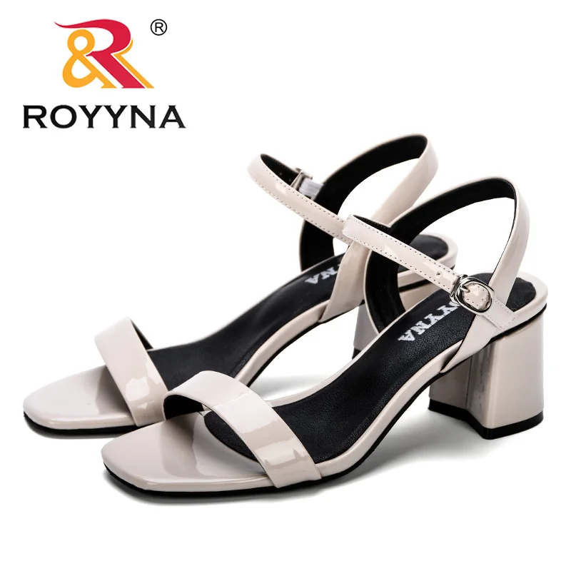 ROYYNA New Woman Sandals Comfy Summer Women Concise Open Toe Casual Shoes Woman Fashion Thick Bottom Wedges Sandal Feminimo