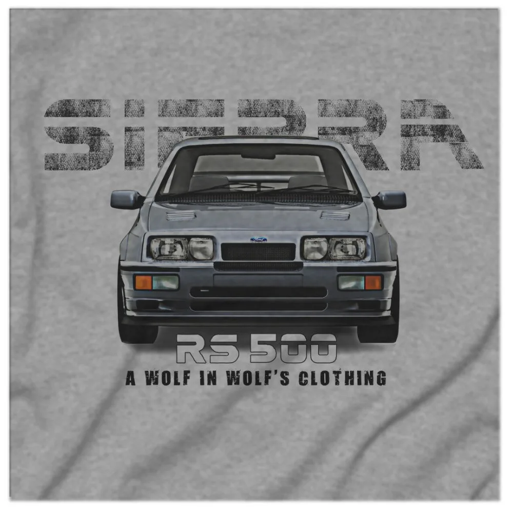 Sierra Cosworth Rs500 British Classic Car Print Sports Men Brand Famous Clothing Cotton  Size Make Your Own Shirt