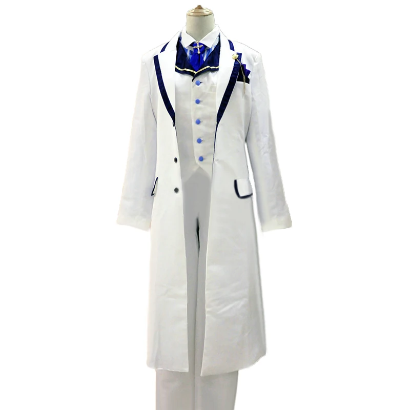 

fate grand order white Valentine's Day saber Prototype Arthur P Merlin Cosplay Costume customized for Halloween Christmas party