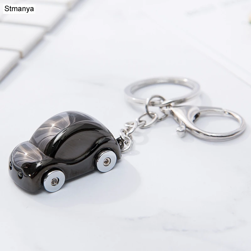 New Men LED Metal Key chain Women Beetle shaped Car Key Ring fashion Charm Key Holder Hot Keychain Best Jewelry Gift K2001