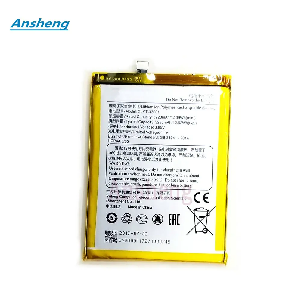 Original 3.8V 3280mAh CLYT-33001 Battery For YOTAPHONE3 YOTA3 YOTA Y3 mobile phone