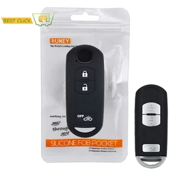 Silicone Key Case Fob For Mazda CX-3 CX5 CX-5 M2 M3 M5 M6 GT 2015 2016 2017 2018 Keyless Remote Key Cover 3 Button