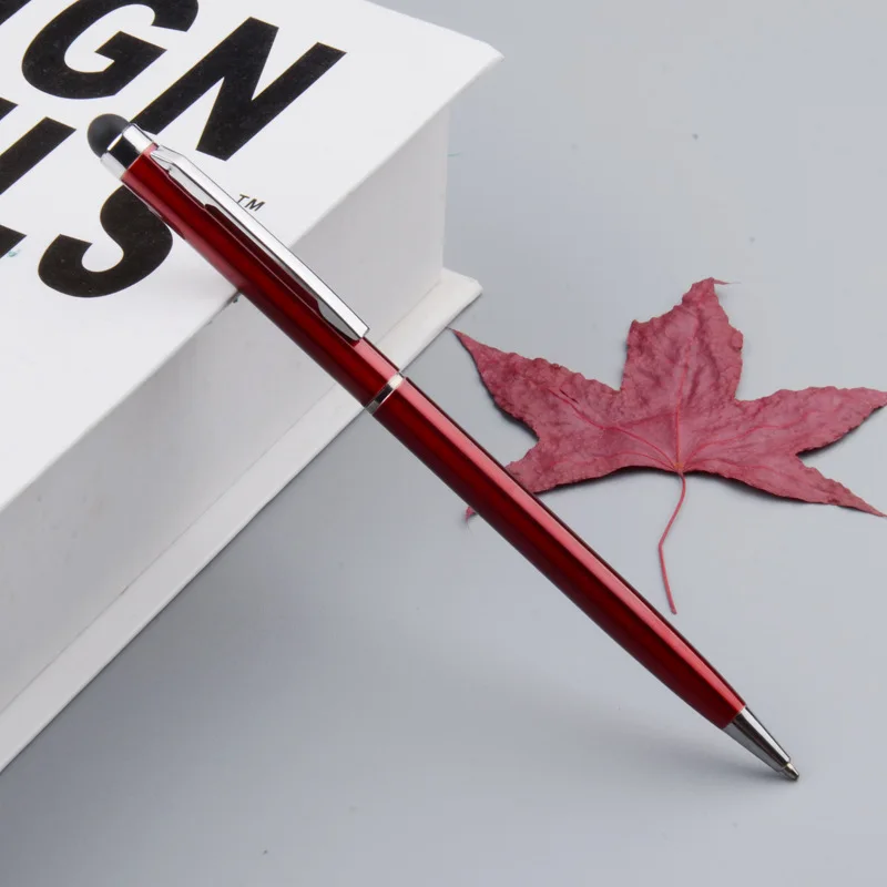 Handmade Custom Order Touch Screen Multi Color Writing Pen Office Supplies Metal Fashion Custom Text Name Ballpoint Pen
