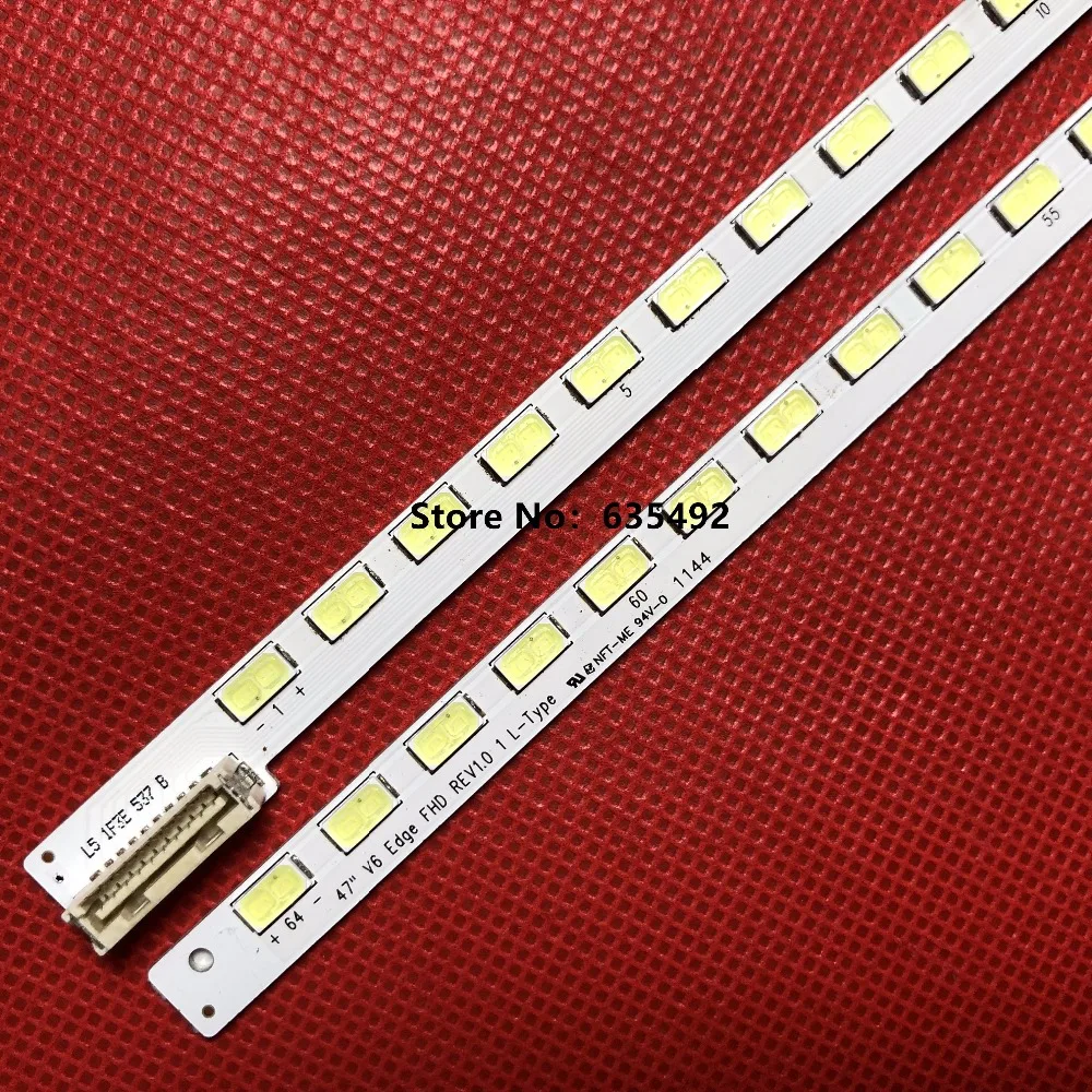 

LED Strip 64lamps 47"V6 Edge FHD 3660L-0369A 6920L-0089A 6920L-0089B For 47LV3550 47LV3500 47LV3600 47LV3700 47LV4500 47LV5500