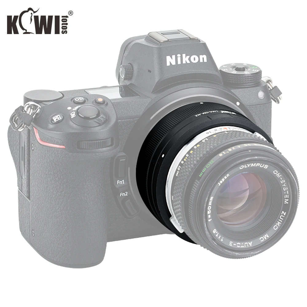 KIWIFOTOS LMA-OM_NZ عدسة محول عصابة لأوليمبوس OM جبل ل نيكون Z جبل الألومنيوم سبائك 69x34.8mm