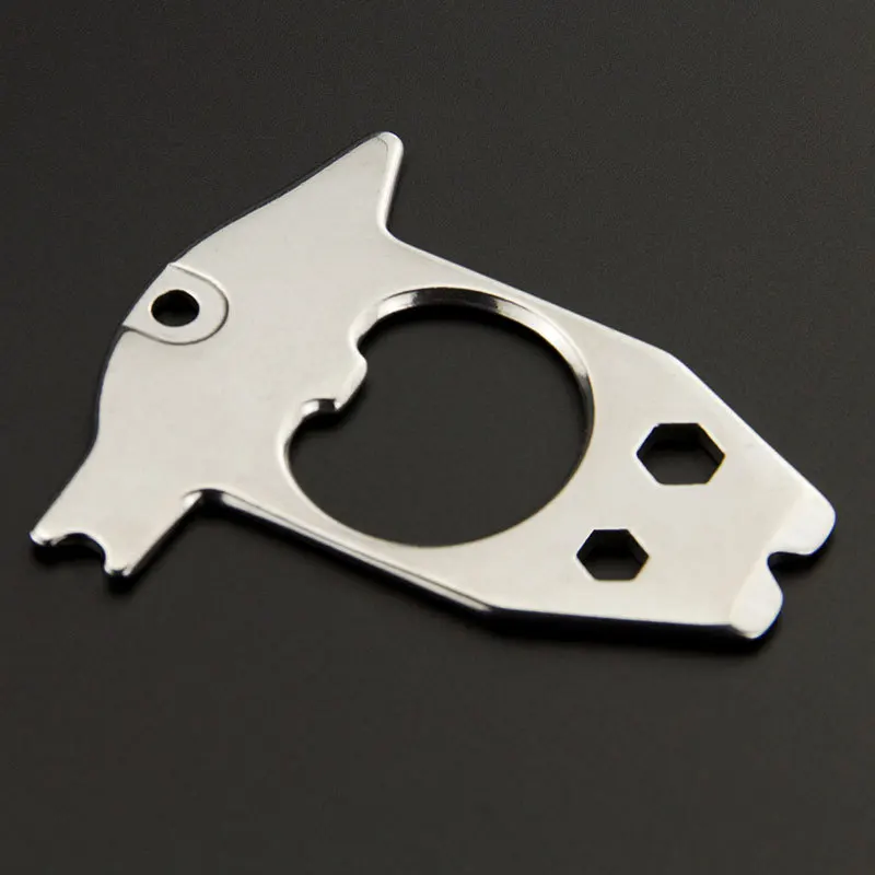 EDC Outdoor Multifunctional Creative Bottle Opener Easy Carry Keychain With Cycling Tools Allen key