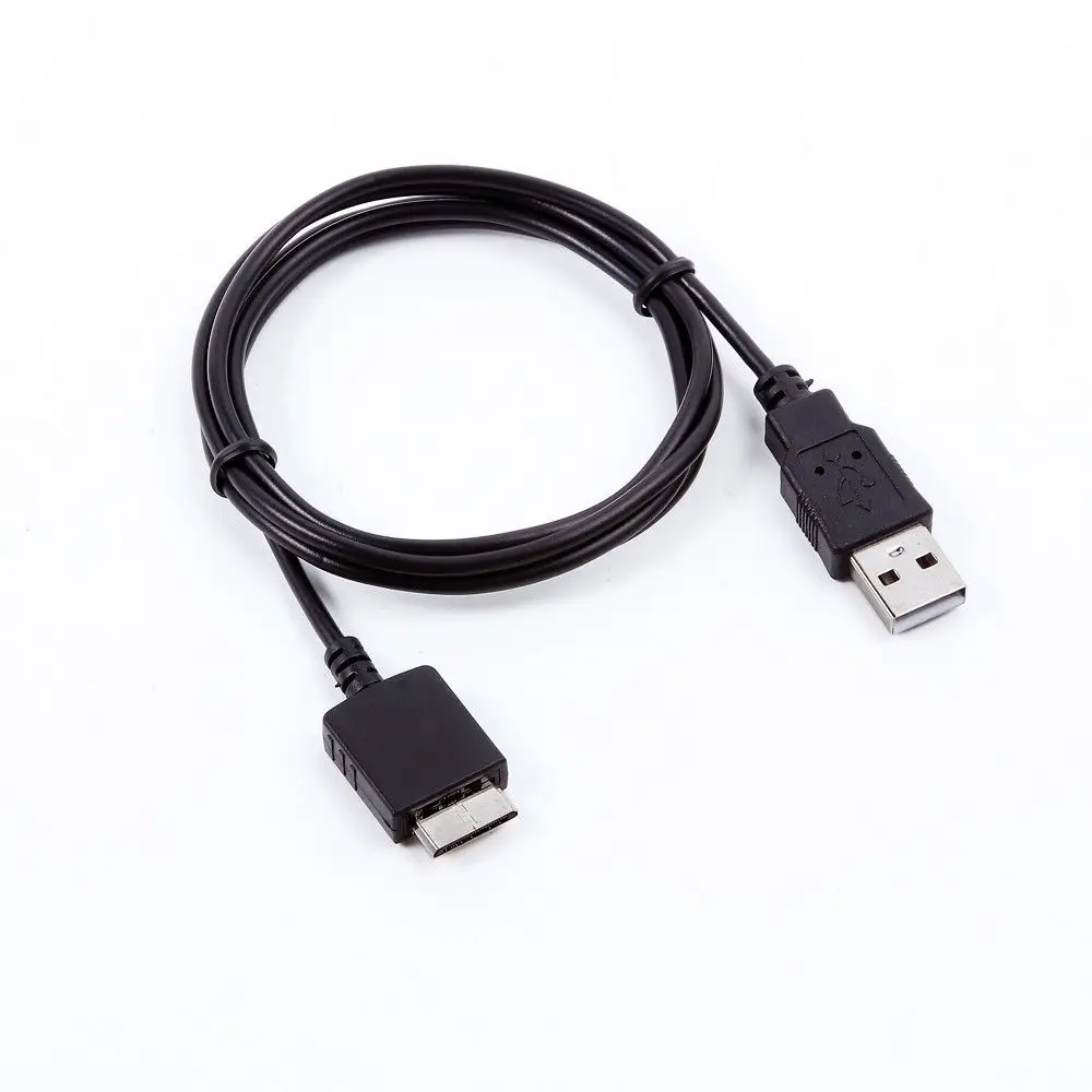 USB PC شاحن + مزامنة بيانات كابل الحبل الرصاص لسوني MP3 NWZ-E474 BLK NWZ-E474RED