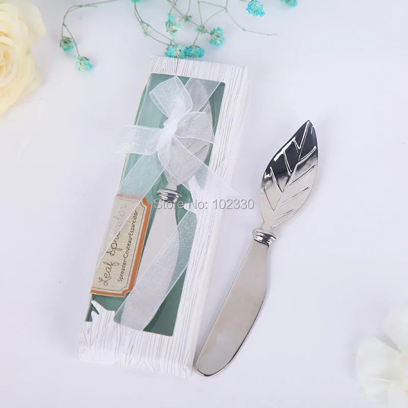 

Wedding Favors Leaf Shape Butter Knife Wedding Engagement Favors Gifts Wedding Decoration Event Party Suppiles S201755