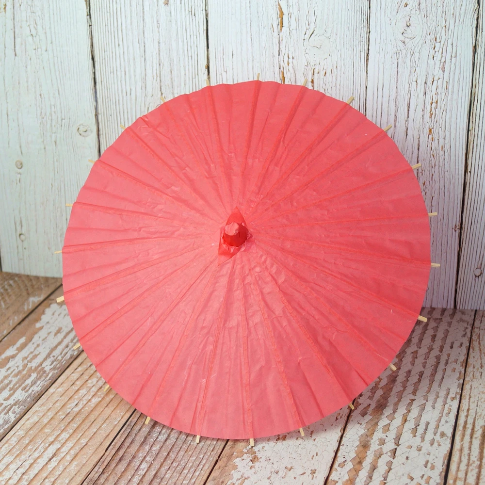 Red Chinese Style Paper Umbrella Prop For 11