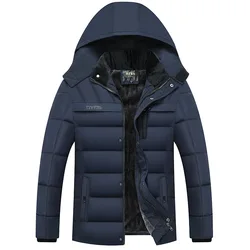 drop shipping Men Winter Jackets And Coats Fleece Parkas outwear Overcoat LBZ17