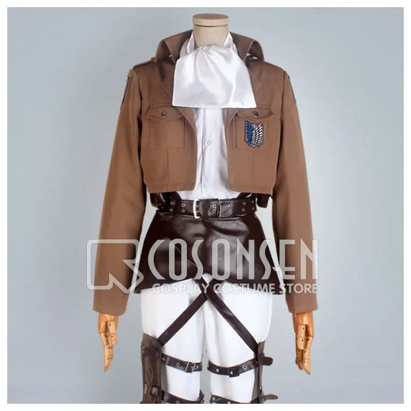 

COSPLAYONSEN Attack on Titan Shingeki no Kyojin Legion Levi Levil Scouting Legion Military Police Staioned Corps Costume