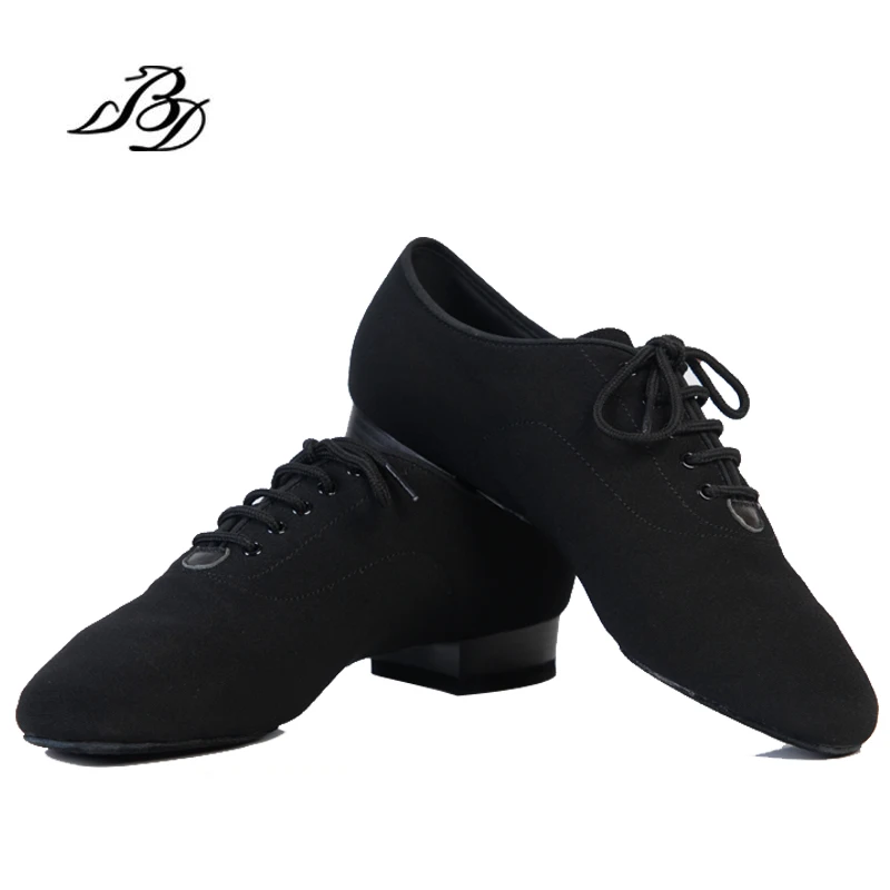 Trampki BD Dance Shoes Men Shoes Square Dancing Social Ballroom Latin 309 Black 317 Modern Shoe Hot Oxford Heel 25 MM Canvas