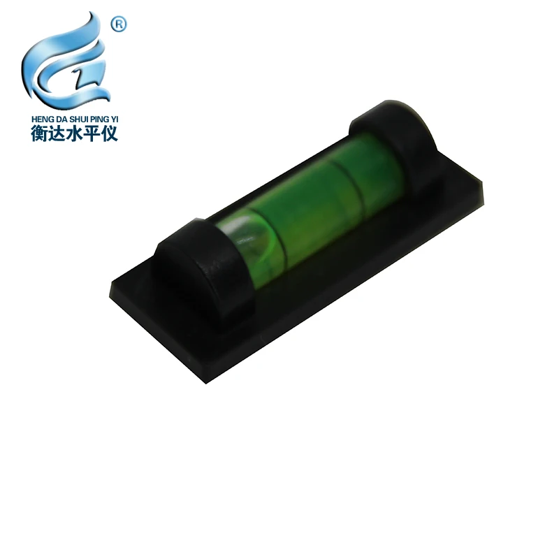 Di alta Precisione In Metallo Lungo Levell48 * 19*14mm Indicatore di Livello del Nero di Plastica Trasparente Borsette Cilindrico