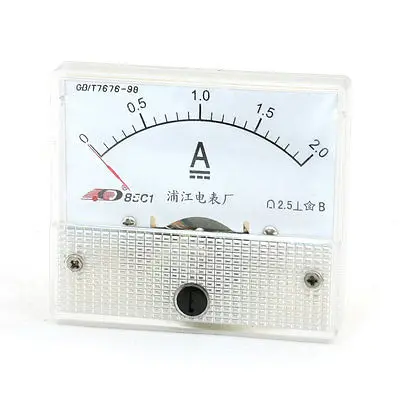 DC 0-2A Fine Tuning Dial Ampere Meter 85C1