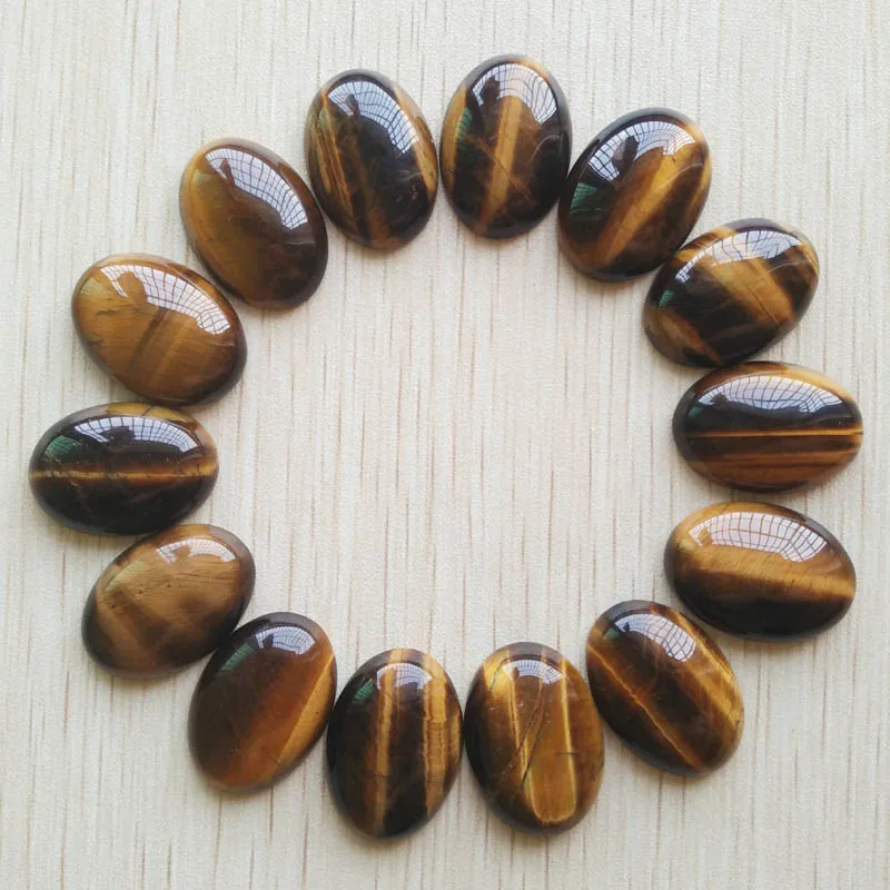 high quality natural tiger eye stone Oval CABOCHON beads for jewelry Accessories making 18x25mm Wholesale 30pcs free shipping