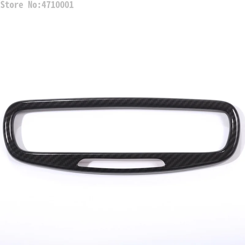 Carbon Fiber ABS For Maserati Levante 2016 For Ghibli For Quattroporte 2017 Car Interior Rearview Mirror Frame Trim Accessories
