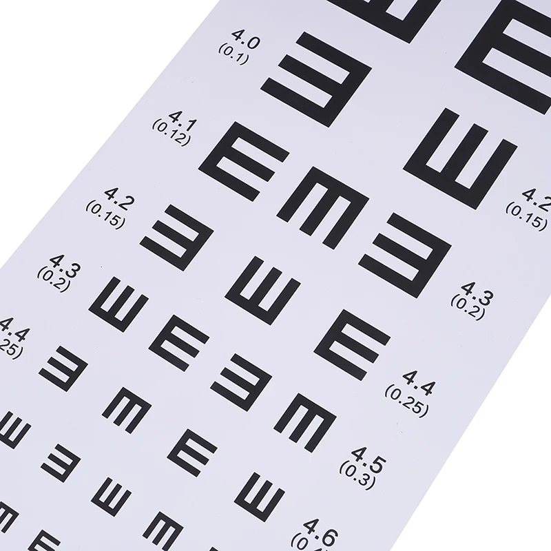 1pc Standardized Eye Chart Visual Testing Chart for Hospital