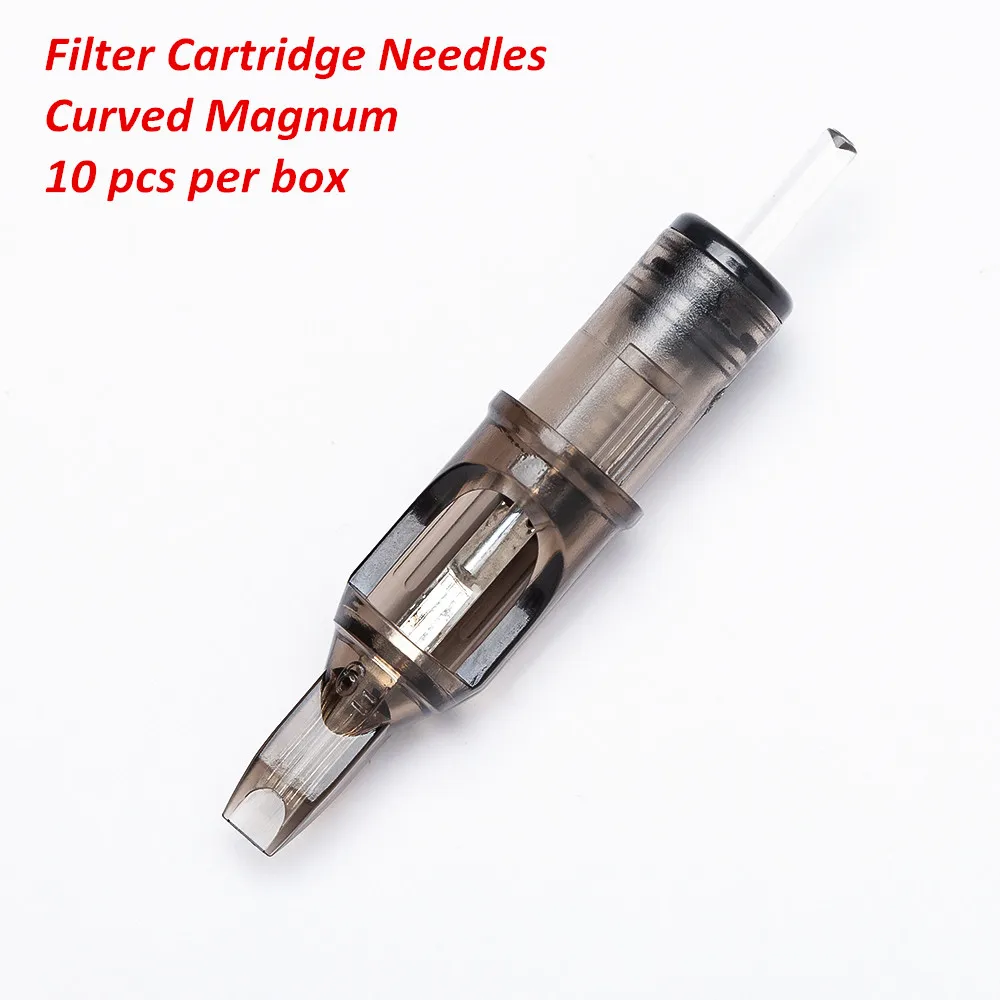 

EZ Filter Safety Membrane Cartridge #12(0.35 MM) #10 (0.30 ) Round Magnum (RM) Tattoo Needles for Rotary Pen Machine Grip 10 Pcs