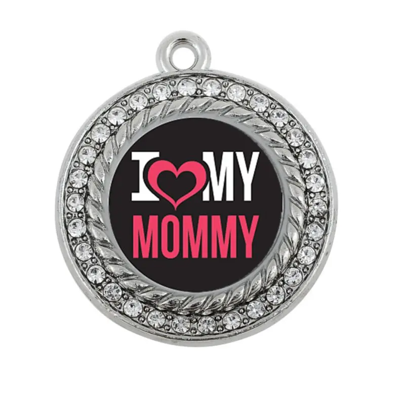 

Все мамочки показывают свой стиль, я люблю мою маму, круг, Шарм в античном стиле, посеребренные ювелирные изделия