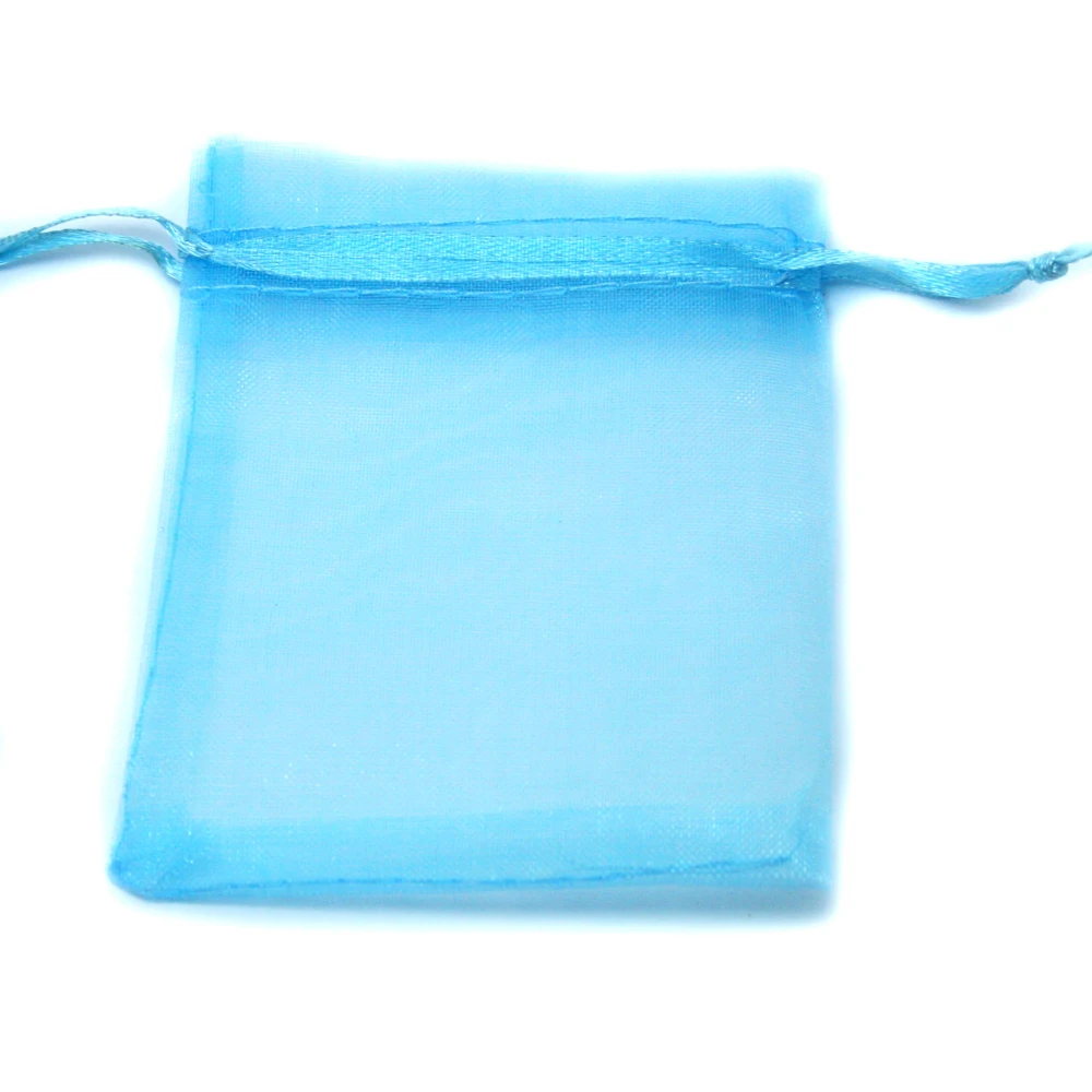 Turquoise Organza Bag 9x12cm,Wedding Jewelry Packaging Pouches,Nice Gift Bags 100pcs/lot PS-PDB01-02TR