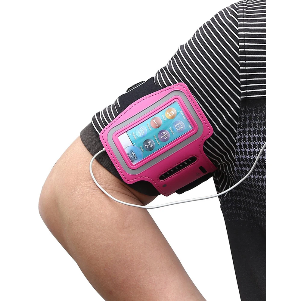 Водонепроницаемая Спортивная Повязка на руку для бега, держатель для Apple iPod Nano 7 7-го поколения 7G, искусственная обложка + искусственная кожа + пленка