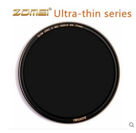 77mm Zomei Ultra Slim ND8 ND0.9 8X 3 Stop Exposure Sliver Rimmed Glass Neutral Density ND Filter for Canon Nikon  Tamron lens