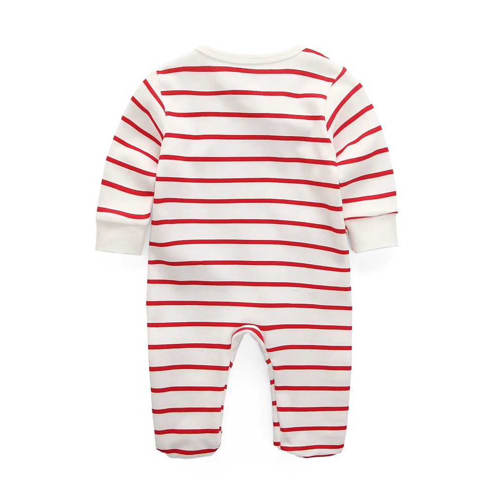 Baby Rompers Cover Newborn boys girls one-pieces Clothes stripe i love mommy printed baby winter sleepsuits ropa bebe clothing