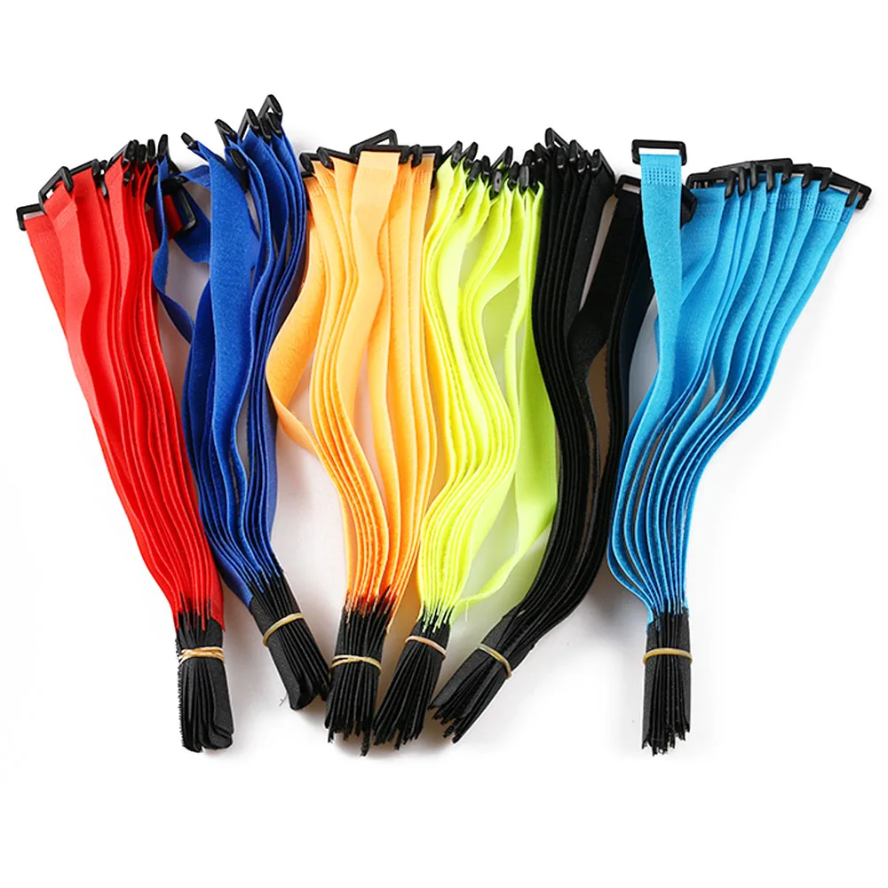 High Quality 5PCS/Set Strong 26*2cm Lipo Battery Tie Cable Tie Down Strap Colors For RC Helicopter Quadcopter Model Hot Sale