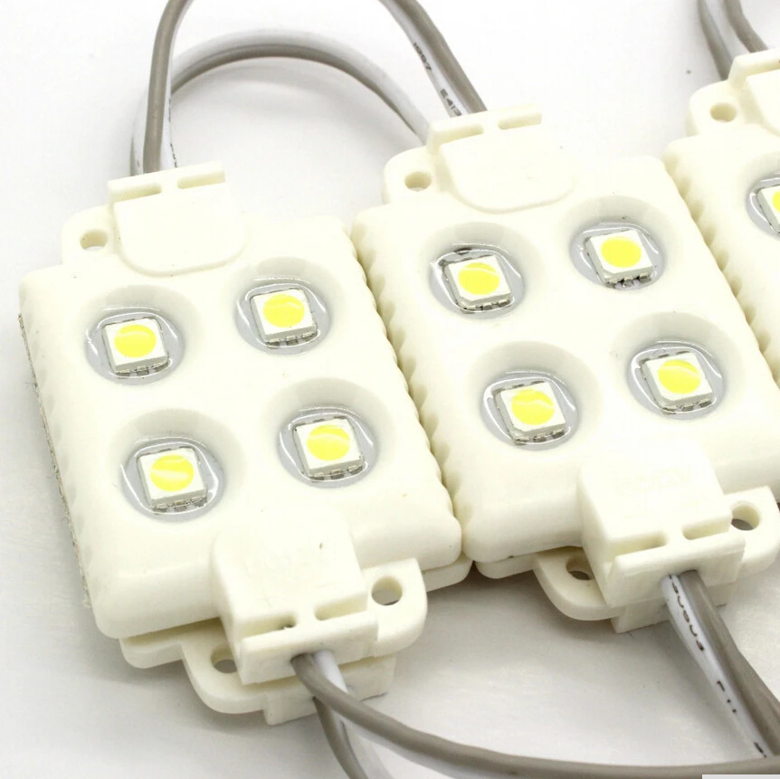 

Injection Led Module 5050 smd 4 LED 12V 0.96W Waterproof IP66 For Sign and advertising backlighting lamp box