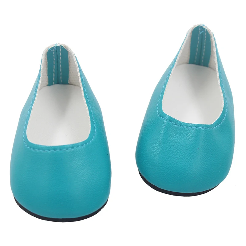 Cheap 7cm Shoes For American Doll Fashion Girl 18 Inch Doll Accessories Shoes Fit BJD Russian Handmade Dolls Kid\'s Best Gift