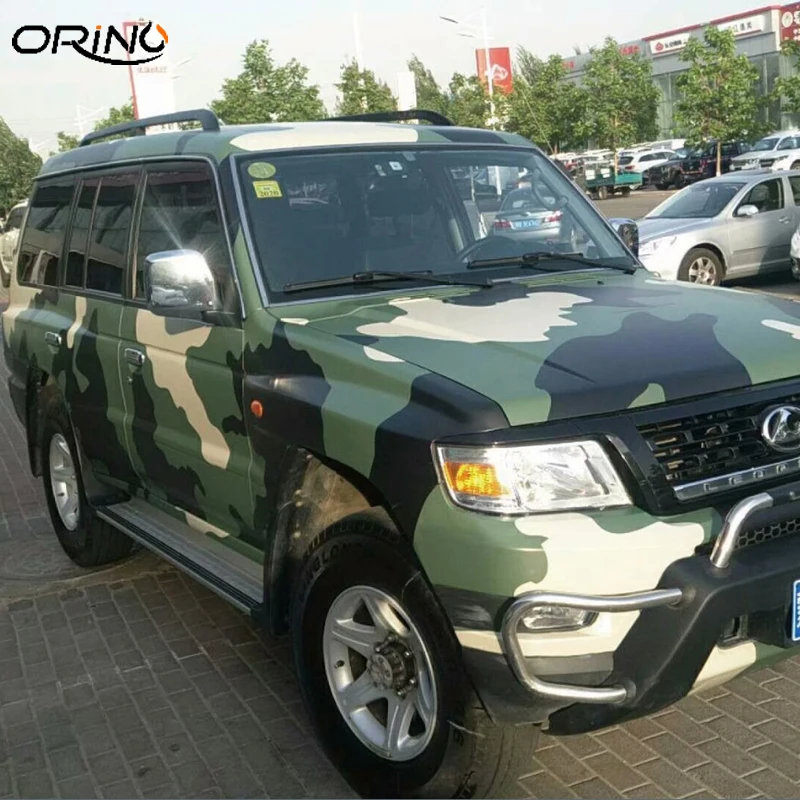 

PVC Army Green Camouflage Vinyl Wrap Car Film Foil Air Bubble Military Green Car Wrap Sticker ORINO Motorcycle Bike Wrapping