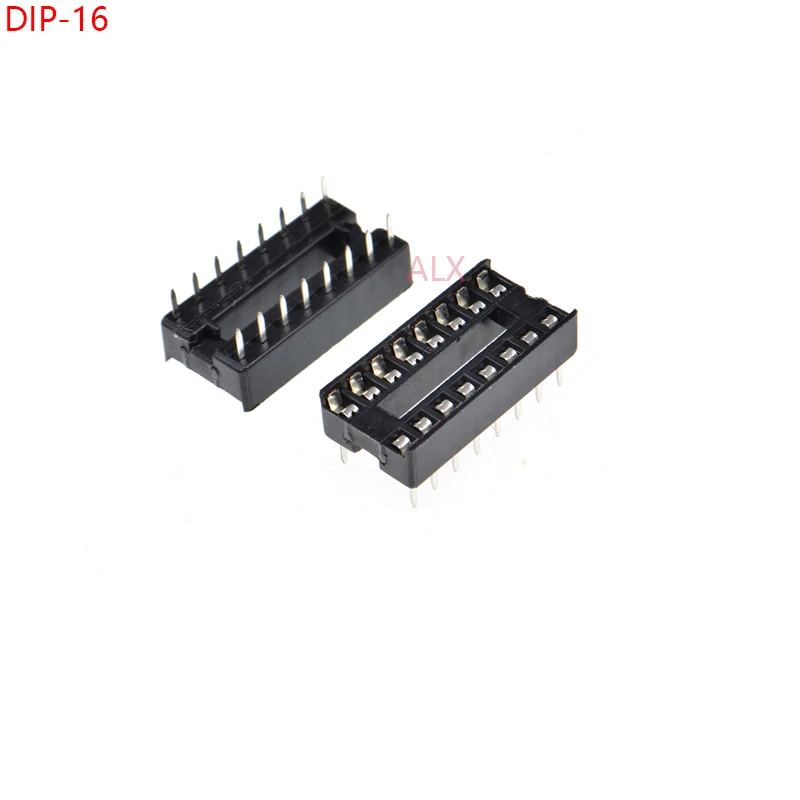 20PCS DIP16 IC SOCKET DIP CHIP TEST HOLDER Adaptor 16 PIN dip-16 DIP 16PIN 16p 2.54MM PITCH CONNECTOR